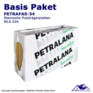 200mm / 110m² WDVS Basis Paket Fassadendämmung Steinwolle PETRAFAS-34 - Bild 1 von 16