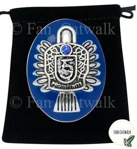 The Vampire Diaries Stefan Salvatore Crest Lapis Daylight Ring Brooch Badge - Picture 1 of 18