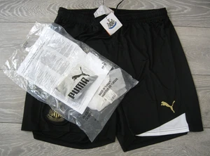Newcastle United Puma Black & Gold Home Shorts 2011/12 -Size XXL-*NEW WITH TAGS* - Picture 1 of 14