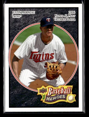 Justin Morneau - 2008 Upper Deck Baseball Heroes Black #100 Minnesota Twins - Image 1 of 2