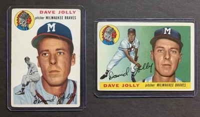 1954 -1955 Topps #s188-35 Dave Jolly RC-2nd year - Image 1 of 4