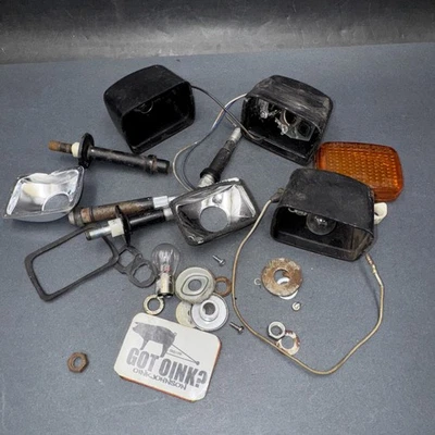Lote de señales de giro delanteras/traseras originales Kawasaki 1978 D1 78 80 Z1R 1000 Z1-R OEM Foto 1 de 4
