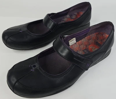 MERRELL Allure Black Leather Mary Jane Ortholite Shoes Women's Size 9 / J44998 - Image 1 of 4