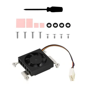 Low Noise 3007 Cooling Fan With Thermal Tapes Metal Frame for Raspberry Pi 4 CM4 - Zdjęcie 1 z 9