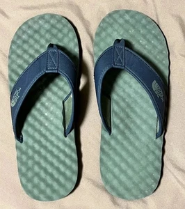 The North Face Mens 8 Green Blue Camp II Flipflop Slip On Casual Comfort - Picture 1 of 5