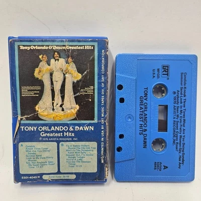 Tony Orlando & Dawn Greatest Hits 8-Track Tape 1975 VG+ Used Vintage Music - Image 1 of 3