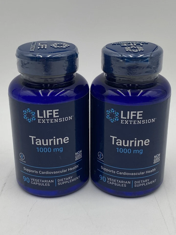 Life Extension Taurine 1000 MG 90 Vegcaps 2 Day