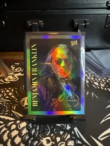 Benjamin Franklin Piraten Stücke der Vergangenheit Portrait kurze gedruckte Karte - Bild 1 von 2