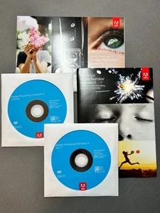 ADOBE PHOTOSHOP ELEMENTS 11 SOFTWARE WIN+MAC DISCS W/KEY USED - Afbeelding 1 van 5