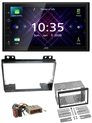 JVC DAB 2DIN MP3 Bluetooth USB Autoradio für Ford Fiesta 03-05 Fusion 02-05 - Bild 1 von 4
