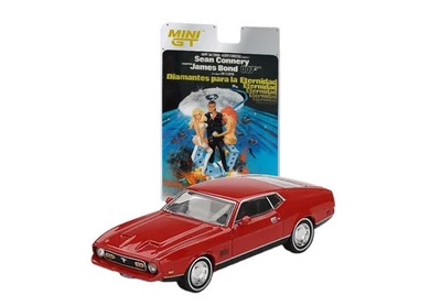 Mini-GT 1:64 FORD MUSTANG MACH3 DIAMONDS ARE FOREVER 007 JAMES BOND SPANISH 1971 - Immagine 1 di 4