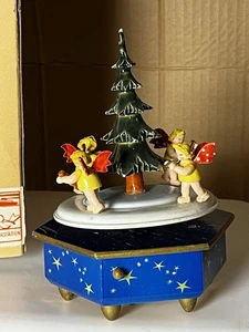 Vintage Steinbach Spieluhr Spinning Angels Weihnachtsbaum OVP Thorens selten - Bild 1 von 22