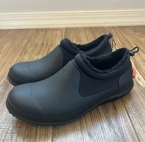 New Hunter Original Sherpa Insulated Slip On Shoes in Black Men's 10, 43 - Picture 1 of 6