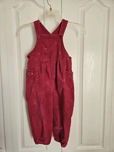 Mckids Vintage Pink Velvet single stitched Embroidered Jumper size 4T - Picture 1 of 6