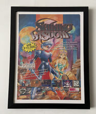 Vintage 1996 Shining Wisdom Sega Saturn Ad Framed Display Art Poster 9x12