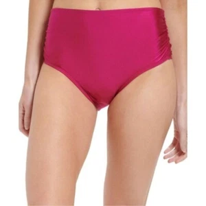Calvin Klein Womens Solid Nylon Swim Bottom Separates NWT XL Fuchsia Shimmer - Picture 1 of 6