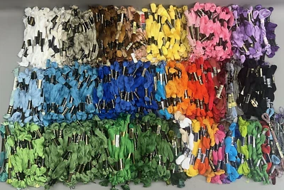 Massive Lot Embroidery Floss Skeins 1000+  Cross Stitch Thread Coates Star DMC - Image 1 of 4