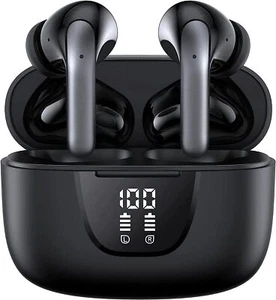 Bluetooth Wireless Earbuds Headsets Earphones Headphones For iPhone Android - Picture 1 of 8