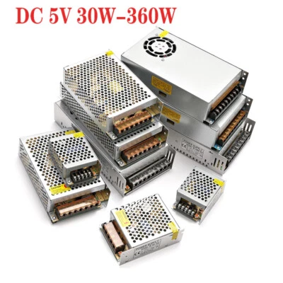AC110V-220V Led Power Supply Adaptor Switching Transformer DC5V 6A-72A 30W-360W - Image 1 of 4