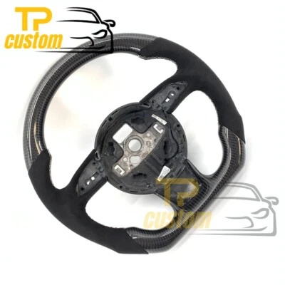 Fit For Audi A5 A6 S4 S5 S6 B8 B8.5 2008-2015 Real Carbon Fiber Steering Wheel - Image 1 of 4