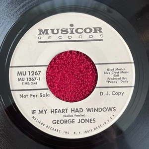 GEORGE JONES Musicor MU 1267 PROMO 45rpm (Country, 1967) - Foto 1 di 4