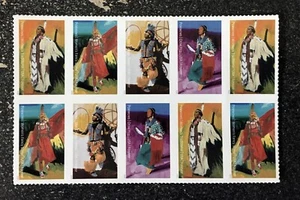 2025USA Forever #5978-5981 Powwows Native American Indian Culture - Block of 10 - Picture 1 of 1