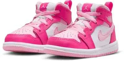 Jordan 1 Mid Fierce Pink FD8782-116 PREESCOLAR 10C-3Y FD8781-116 NIÑO PEQUEÑO 4C-10C Foto 1 de 4