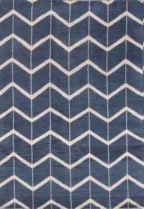 Stilvolle abstrakte Luxus handgeknüpfte Wolle marokkanisch für Schlafzimmer 5x8 Fuß  - Bild 1 von 14