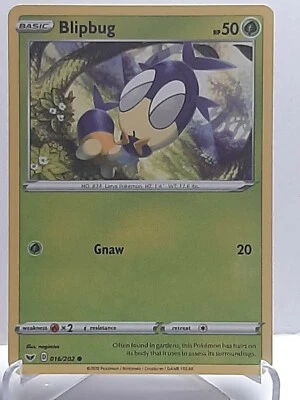 Blipbug 016/202 Pokemon Sword & Shield New Fresh Grass Common - Image 1 of 2