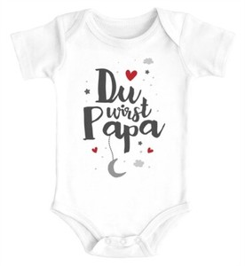 Baby Body mit Spruch Du wirst Papa Ankündigung Schwangerschaft Geschenk