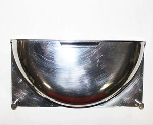 Decoración de cenicero de tabaco vintage retro en tono plateado metal antiguo - Imagen 1 de 6