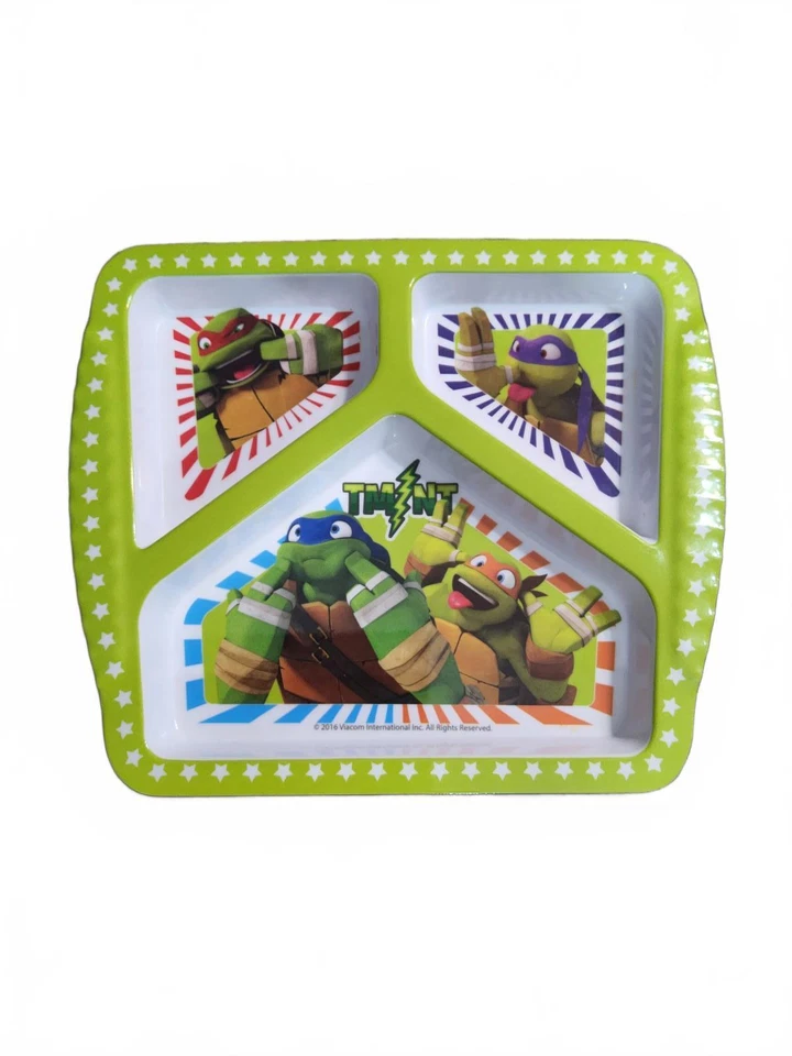 Teenage Mutant Ninja Turtles Divided Plate - Fun Mealtime Accessory - Изображение 1 из 1