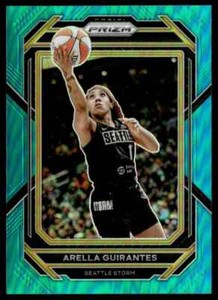 2023-24 Panini Prizm WNBA Teal #104 Arella Guirantes 38/49 Seattle Storm