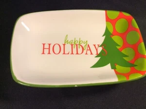 Happy Holidays Candy Dish New - Picture 1 of 6