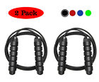 Tangle-Free Adjustable Foam Handles Jump Rope Workout For Adult & Kid - 2 Pack