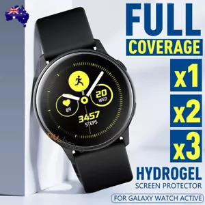 For Samsung Galaxy Watch Active 2 40 44mm Full Cover Waterproof Screen Protector - Picture 1 of 11
