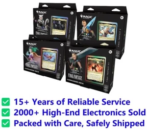 FINAL FANTASY Magic The Gathering Set of ALL 4 COMMANDER DECKS SEALED BUNDLE - Picture 1 of 1