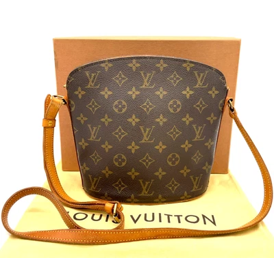 Auténtico bolso bandolera Louis Vuitton Drouot M51290 con monograma con bolsa para el polvo/caja NS110821 - Imagen 1 de 4