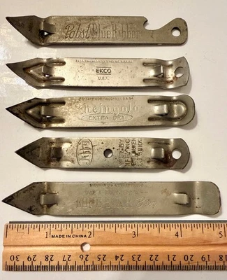 15 abrelatas de botellas de cerveza vintage Pabst Rheingold Knickerbocker Lone Star y más Foto 1 de 4