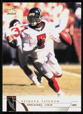 2002 Pacific Michael Vick Atlanta Falcons #25 - Image 1 of 2