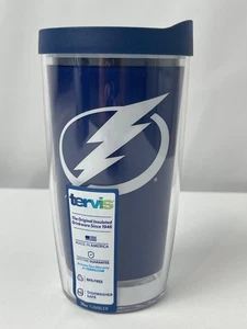 NEU Tervis 16 Unzen Tampa Bay Lightning Hockey Thermo Becher Tasse + Deckel BPA frei - Bild 1 von 3
