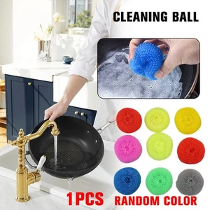 Household Cleaning Ball Dishwashing Scrubber Kitchen Scrubbers for Dishes - Picture 1 of 15
