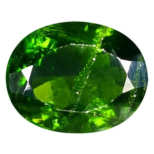 3.20 ct Oval (11.11 x 8.82 mm) Unheated Natural Green Chrome Diopside - Picture 1 of 1