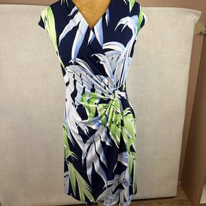 Tommy Bahama Women’s Wrap Dress Blue Green Size XS - Picture 1 of 5