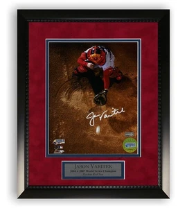 Foto autografiada firmada por Jason Varitek de 8x10 enmarcada a 11x14 - Imagen 1 de 1