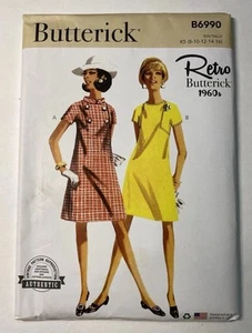 B6990 UNCUT ‘Butterick’ SEWING Pattern - ‘Misses Dresses’ 1960s Retro Vintage - Picture 1 of 4