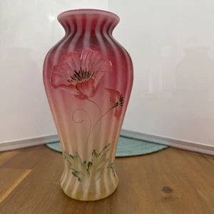 Fenton Topaz Amberina Meadow Poppies Vase, from the 2001 Connoisseur Collection - Imagen 1 de 11