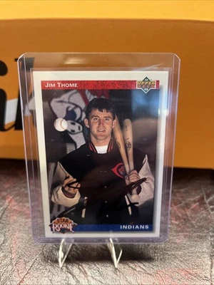 1992 Upper Deck - Star Rookie Jim Thome #5 On Card Auto  - Image 1 of 2