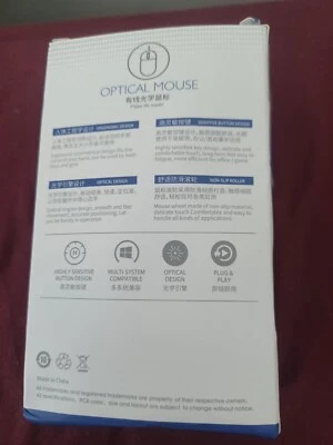 Wired Gaming Mouse 1600 DPI, 6 button. For Laptop & PC - Image 1 of 3