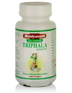 Baidyanath Jhansi Triphala Guggulu 80 Tabs For Fistula In Ano & Inflammation - Picture 1 of 12